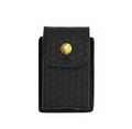 Utility Pouch, Regular Glove Pouch LEOTAC™ for police and security officers, Basketweave finish with brass snap. Lightweight.