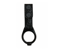 Side Handle Baton Holder with Wide Tooth Ring LEOTAC™ for police and security officers, basketweave finish with black snap. Lightweight.
