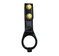 Side Handle Baton Holder with Wide Tooth Ring LEOTAC™ for police and security officers, plain finish with brass snap. Lightweight.