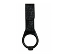 Side Handle Baton Holder with Wide Tooth Ring LEOTAC™ for police and security officers, basketweave finish with hidden snap. Lightweight.