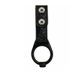 Side Handle Baton Holder with Wide Tooth Ring LEOTAC™ for police and security officers, basketweave finish with nickel snap. Lightweight.
