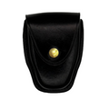 Single Chained Handcuff Case LEOTAC™ for police and security officers and law enforcement, plain finish with brass snap. Lightweight.