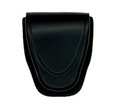 Single Chained Handcuff Case LEOTAC™ for police and security officers and law enforcement, plain finish with hidden or velcro snap. Lightweight.