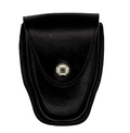 Single Chained Handcuff Case LEOTAC™ for police and security officers and law enforcement, plain finish with nickel snap. Lightweight.