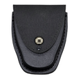 Single Chained Handcuff Case LEOTAC™ for police and security officers and law enforcement, tac finish with nickel snap. Lightweight.