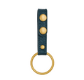Straight Baton Ring Holder LEOTAC™ for police, law enforcement and security officers, Basketweave finish with brass snap and brass ring. Lightweight.