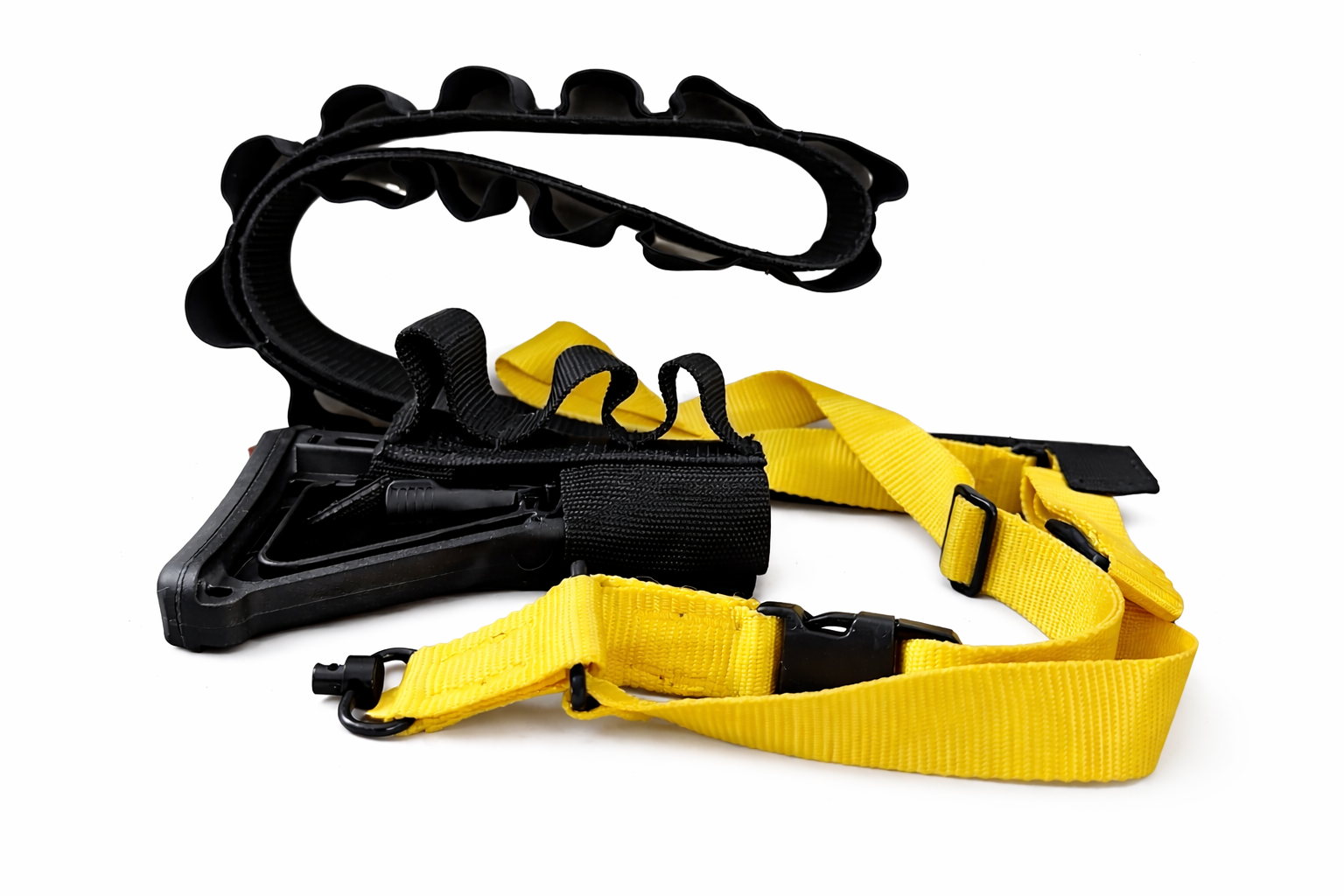 Less Lethal 40mm Launcher Accessory Kit — Yellow Sling, Magpul CTR Stock, Bandolier, Side Saddle